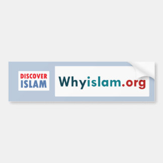 Coche La pegatina para el parachoques descubre el Islam