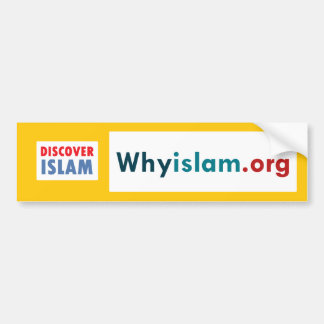 Coche La pegatina para el parachoques descubre el Islam