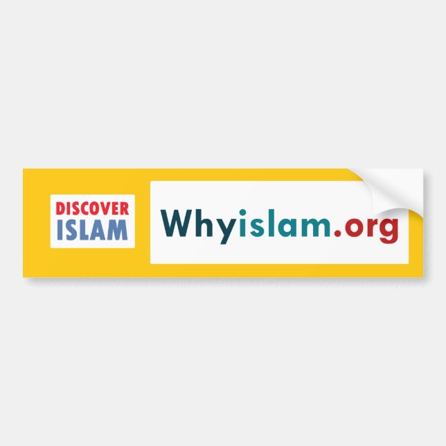 Coche La pegatina para el parachoques descubre el Islam (Frente)