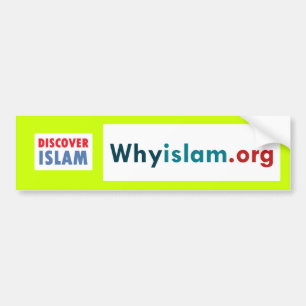 Coche La pegatina para el parachoques descubre el Islam