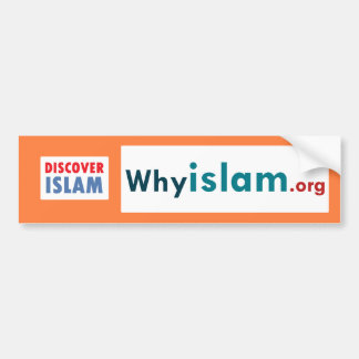 Coche La pegatina para el parachoques descubre el Islam