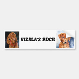 Coche La ROCA de VIZSLA, pegatina para el parachoques