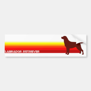 Coche Labrador retriever con la pegatina para el