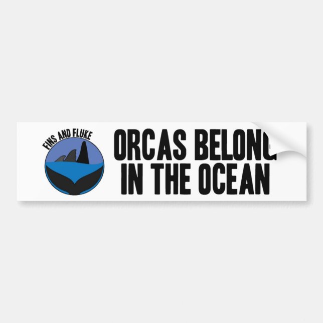Coche Las orcas pertenecen en la pegatina para el (Frente)