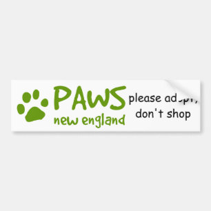 Coche Las PATAS, adoptan no hacen compras pegatina para