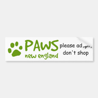 Coche Las PATAS, adoptan no hacen compras pegatina para