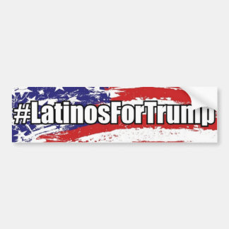 Coche Latinos del #LatinosForTrump para la pegatina para