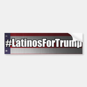 Coche Latinos del #LatinosForTrump para la pegatina para