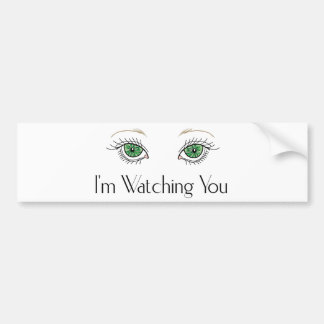 Coche Le estoy mirando pegatina para el parachoques