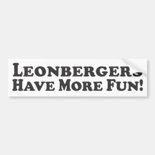 Coche ¡Leonbergers se divierte más! - Pegatina para el