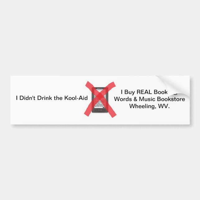 Coche librerías de la pegatina para el parachoques que (Frente)