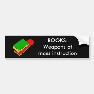 Coche LIBROS - pegatina para el parachoques