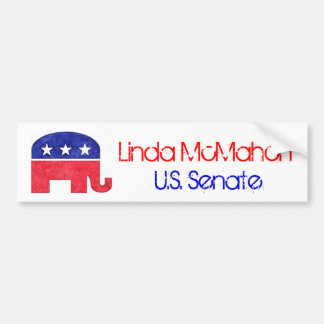 Coche Linda McMahon para la pegatina para el parachoques