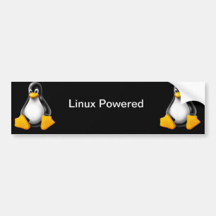Coche Linux accionó a la pegatina para el parachoques