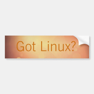 Coche ¿Linux conseguido? - Pegatina para el parachoques