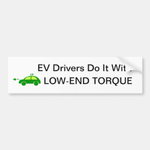 Coche Los conductores de EV lo hacen pegatina para el