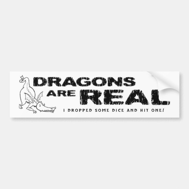 Coche ¡Los dragones son reales! • Pegatina para el (Frente)