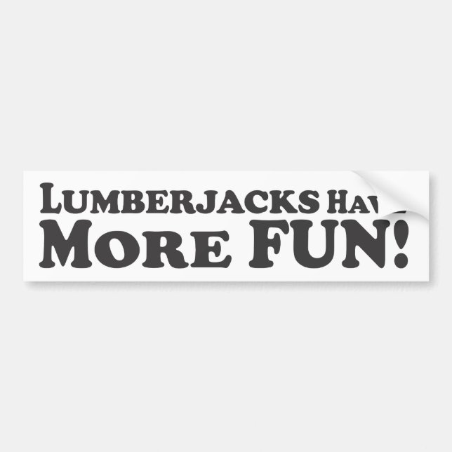 Coche ¡Los leñadores se divierten más! - Pegatina para (Frente)