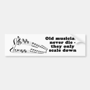 Coche Los viejos músicos nunca mueren - pegatina para e