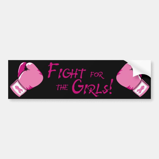 Coche ¡Lucha para los chicas! Pegatina para el (Frente)