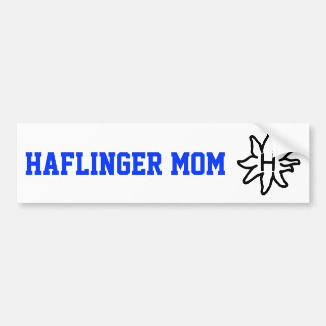 Coche Mamá de Haflinger - pegatina para el parachoques (Frente)