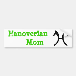 Coche Mamá de Hanoverian - pegatina para el parachoques