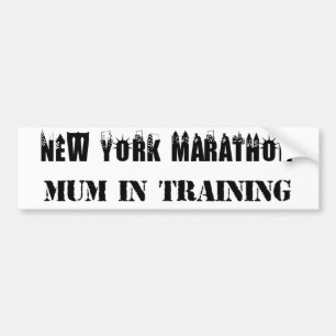 Coche Mamá del maratón de Nueva York en pegatina para