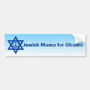 Coche Mamá Judía Para Obama Pegatina De Barro 4