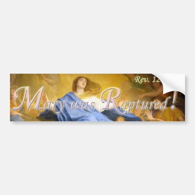 Coche Maria era pegatina para el parachoques (Frente)