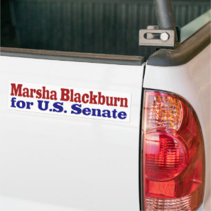 Coche Marsha Blackburn para ti. S. Pegatina del parachoq