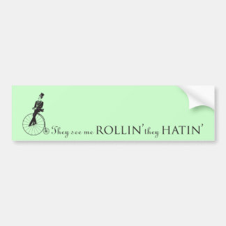 Coche Me ven menta de la pegatina para el parachoques de