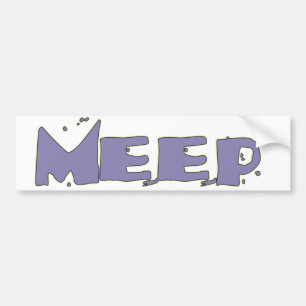 Coche ¡MEEP! Pegatina para el parachoques
