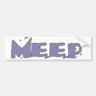 Coche ¡MEEP! Pegatina para el parachoques