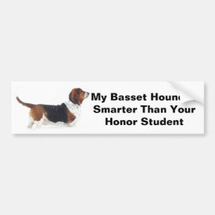 Coche Mi Basset Hound es una pegatina para el