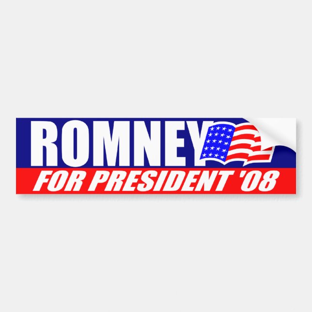 Coche Mitt Romney para el presidente pegatina para el (Frente)