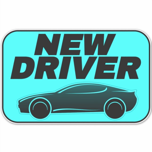 Coche moderno para Pegatina adolescente (nuevo con (Anverso)