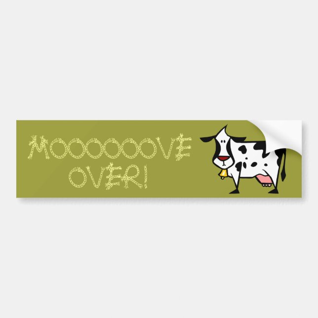 Coche ¡Moooooove encima! Pegatina para el parachoques (Frente)