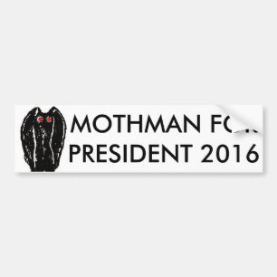 Coche Mothman para el presidente pegatina 2016