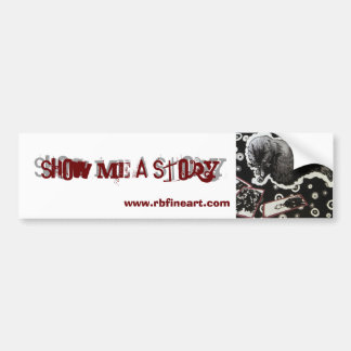 Coche Muéstreme una pegatina para el parachoques de la