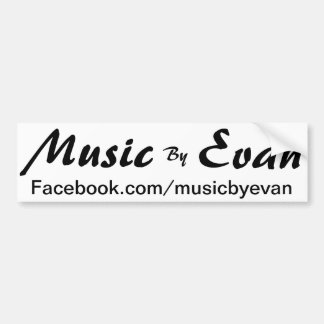 Coche Música de la pegatina para el parachoques Facebook