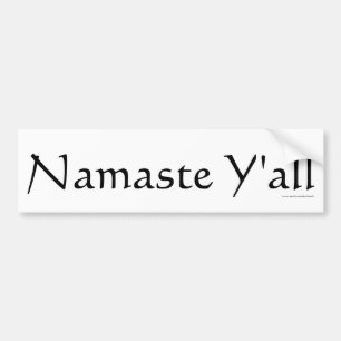 Coche Namaste usted, pegatina para el parachoques