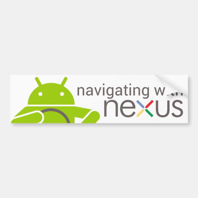 Coche Navegando con NEXO, pegatina para el parachoques (Frente)