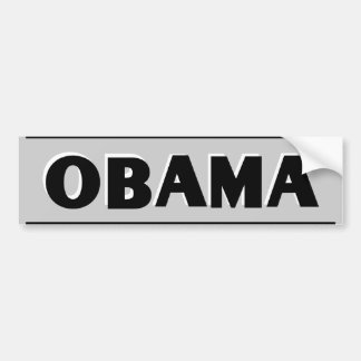 Coche Negro de Obama en pegatina para el parachoques