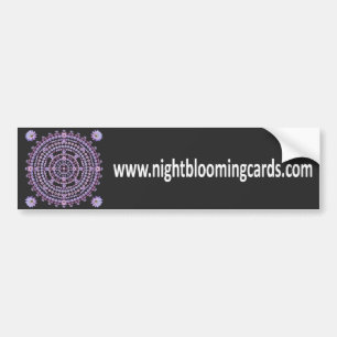 Coche Nightblooming carda a la pegatina para el