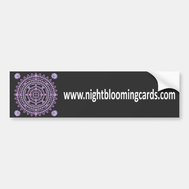 Coche Nightblooming carda a la pegatina para el (Frente)