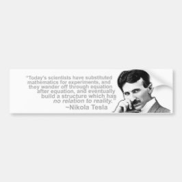 Coche Nikola Tesla citó a la pegatina para el