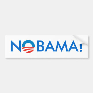 Coche ¡Ningún Obama - NOBAMA! Pegatina para el