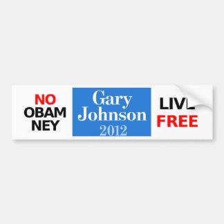 Coche Ninguna pegatina para el parachoques de Obamney -