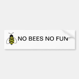 Coche NINGUNAS ABEJAS NINGUNA pegatina para el