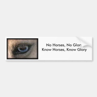 Coche Ningunos caballos, ninguna gloria - pegatina para